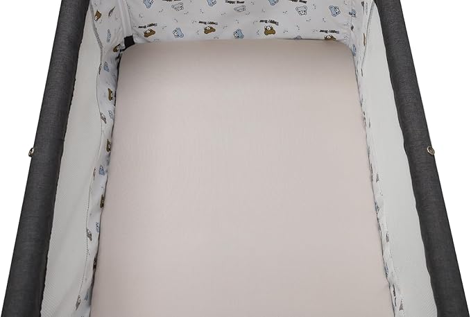 Pack n Play Sheet Stretchy Fitted Portable Mini Crib Sheets Set 2 Pack,Playard Sheets Convertible Playard Mattress Cover,Ultra Soft Jersey Material, Cream & Dinosuar