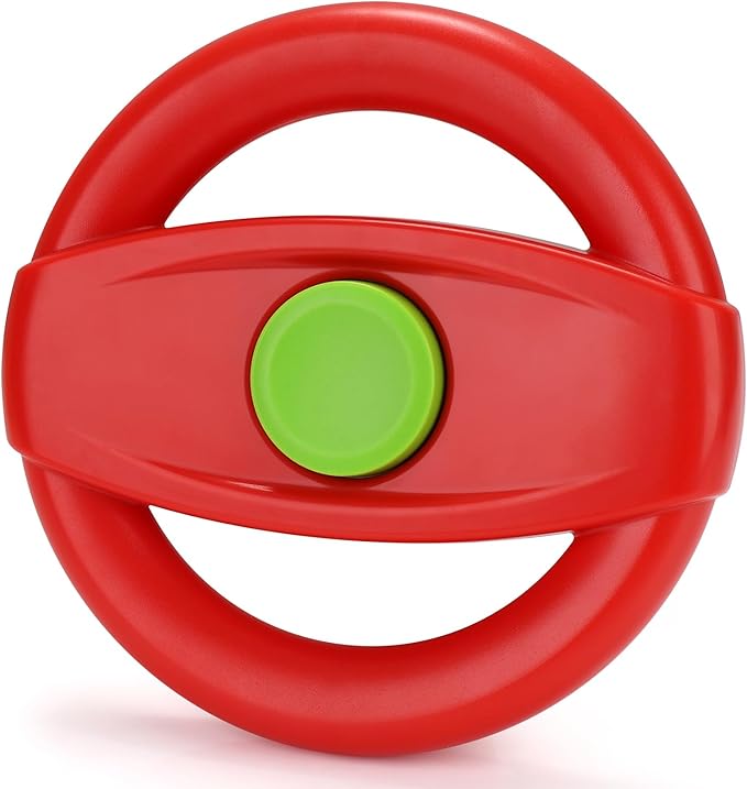 Accmor Stroller Steering Wheel Toy, Simulated Steering Wheel for Stroller Shopping Carts Cart Universal Detachable Pretend Driving Funny Toy Attachment