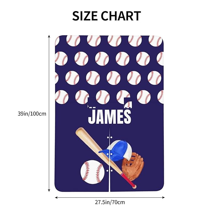 Personalized Baseball Baby Car Seat Canopy with Name – Custom Minky Nursing Cover with Opening, Infant Carseat Canopy for Newborn Boys Girls Baby Gift