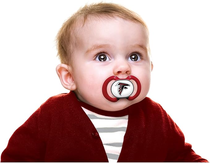Baby Fanatic Pacifier 2-Pack - NFL Atlanta Falcons - Officially Licensed League Gear