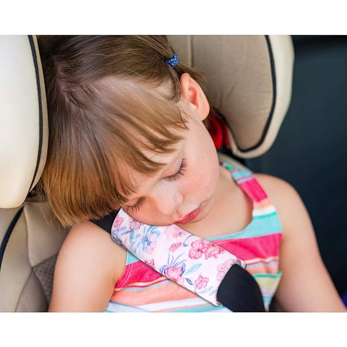 Baby Car Seat Cover & Stroller Seat Strap Covers Boys and Girls, No Touching Sign Canopy and Car Seat Straps Shoulder Pads, Multiuse Nursing Covers for Breastfeeding, Seat Belt Protectors for Kids