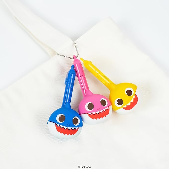 Otamatone Melody [Special Baby Shark Edition] Portable Mini Size Electronic Keychain Musical from Japan – by Maywa Denki [English Instructions] – Daddy Shark