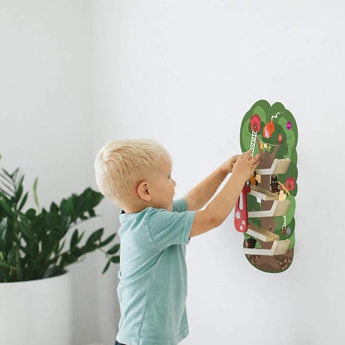 ORIBEL VertiPlay (Wall Toy) Tree Top Adventure, Wooden Toy and Nursery Room Decor | Easy to Install, Just Stick & Play (Tree Top)