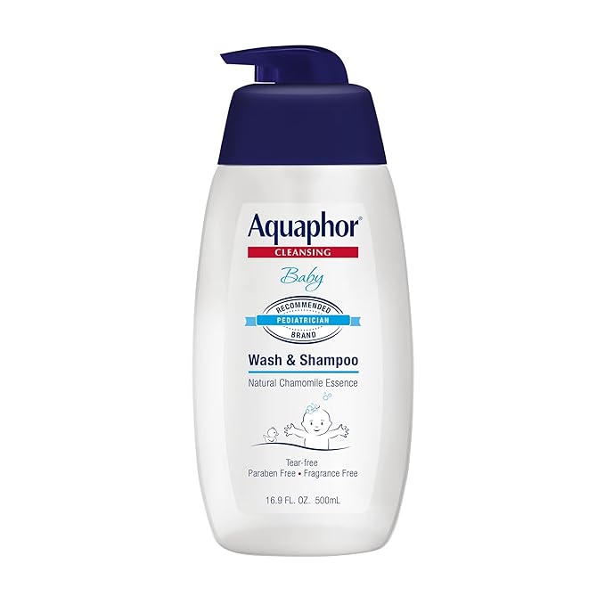 Aquaphor Baby Wash & Shampoo Fragrance Free - 16.9 oz, Pack of 4