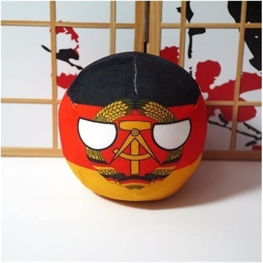 7.9in,Polish Ball, Countryball ，Germany，Canada, United Kingdom, France, Country Ball, Anime Cosplay, Countryballs (Color : East Germany, Size : 20cm)