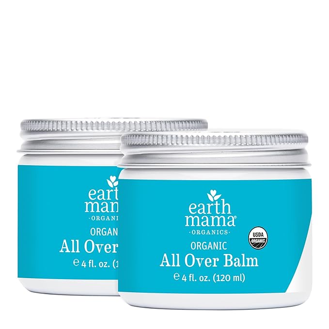 Earth Mama Organic All Over Balm - 4 oz (Pack of 2)
