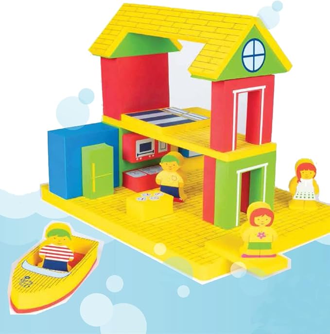 BathBlocks Floating Adventure House Bath Toy Pool Toy in Science Museums and Childrens Museums Nationwide