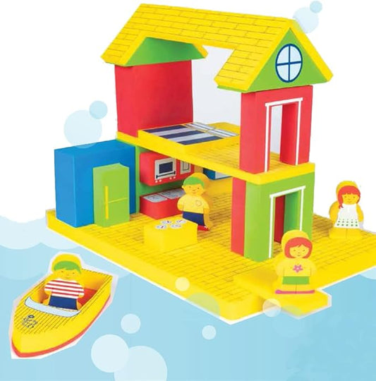 BathBlocks Floating Adventure House Bath Toy Pool Toy in Science Museums and Childrens Museums Nationwide