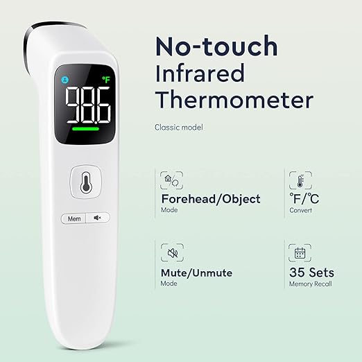 Touchless Thermometer LED White + LED White