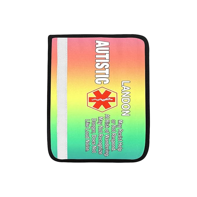 AprilLove Autism Awareness. Special Needs Seat Belt Cover, Autistic Seat Belt Cover, Medical Alert, Special Needs Gift, Special Needs Parents Gift,Multi,7inch x 10inch