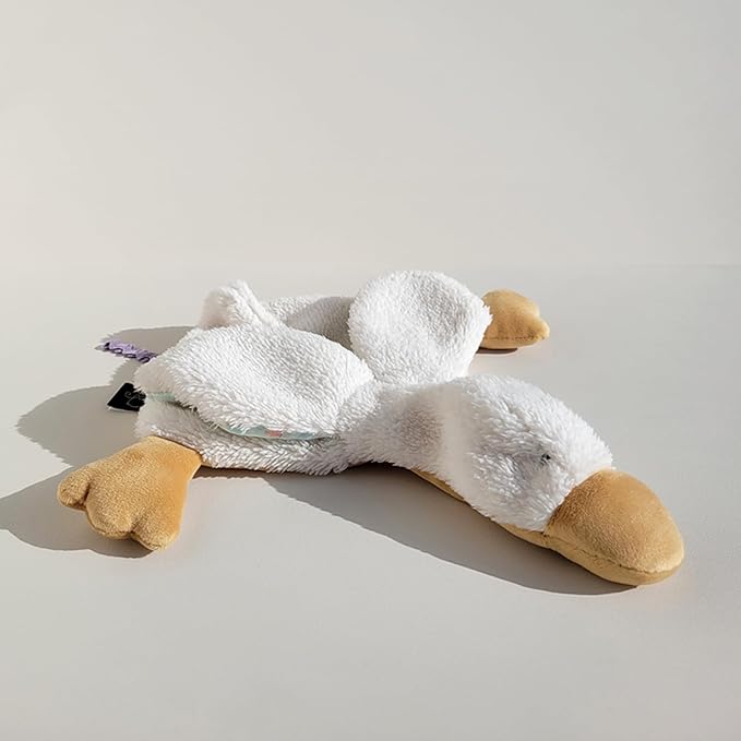 Helga The Goose, Pacifier Holder, Security Blanket Lovey, Infant Stuffed Toy, 9.8 Inches (Pack of 1) (Cannoli Cream)