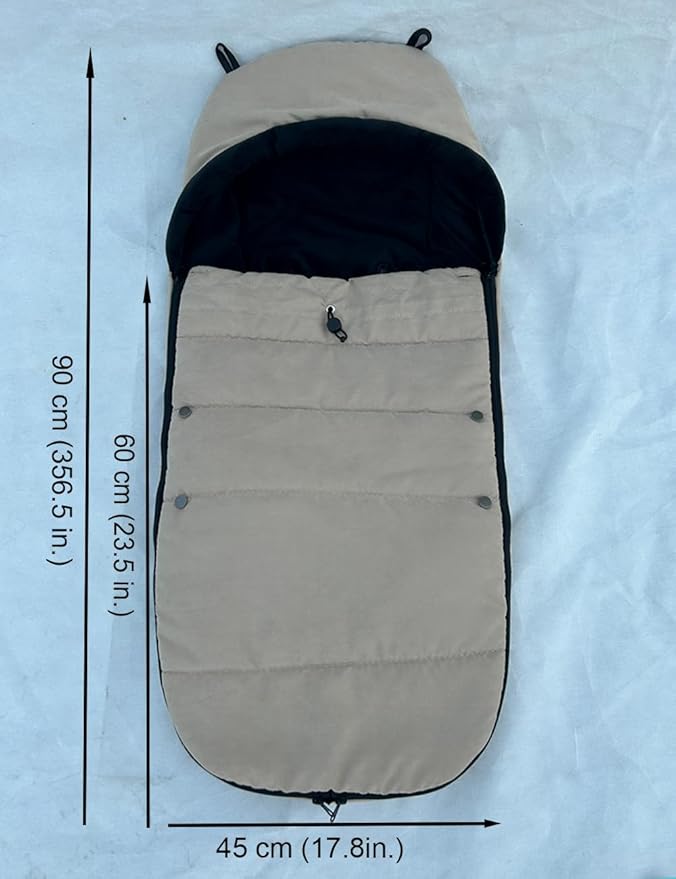 universal Stroller accessories winter footmuff compatible with Bugaboo Butterfly stroller, warm socks for Bugaboo Bee stroller, rainproof fabric (Camel color)