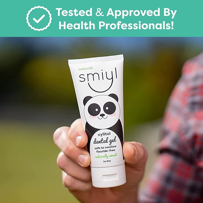 Xylitol Dental Gel for Babies and Toddlers, All-Natural Fluoride-Free Toothpaste for Tooth & Dental Health, No Artificial Flavors, Improves Pacifier Acceptance, Great for Teething Babies 3 oz