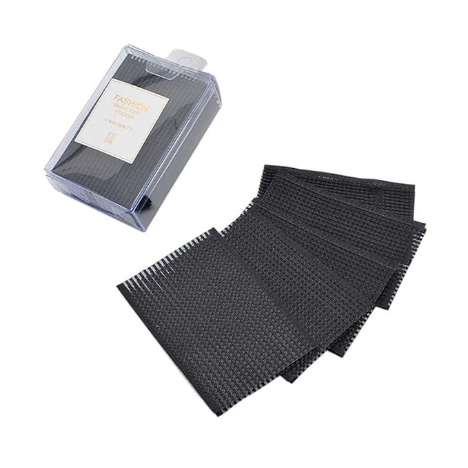 20Pcs Black Magic Bangs Hair Pad, Plastic Paste Posts Square Hair Pad, Hair Styling Tool Barber Acessories Hair Holder Barber Grippers, Hair Accessories, Clips and Barrettes