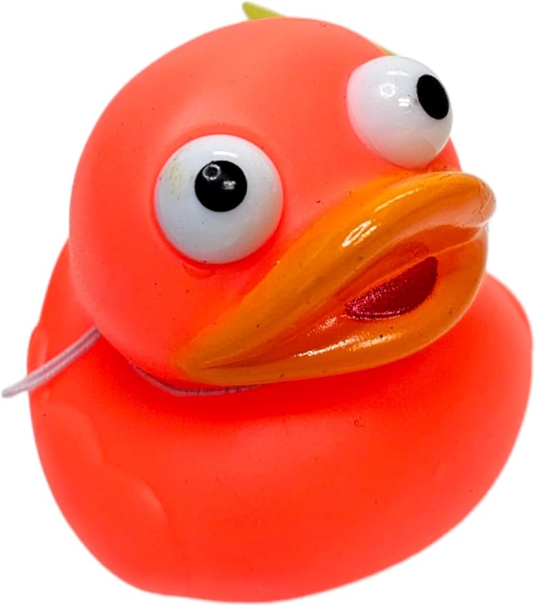 2" Ducky Eye Poppers (10 Pack) Fun Carnival Prize and Party Favor. Bath Tub Toys and Jeep Duck Ducking (10 Pack)