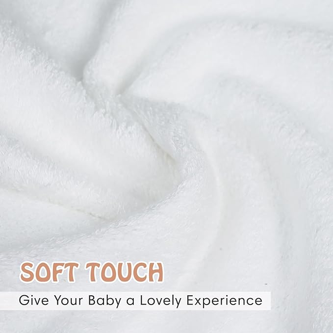 Reusable Organic Baby Washcloths Set: 6 Packs 10 * 10 Ultra Soft Wash Cloth Viscose from Bamboo Absorbent Infant Newborn Bath Face Towel Gentle for Delicate Skin Boys Girl (Gray)