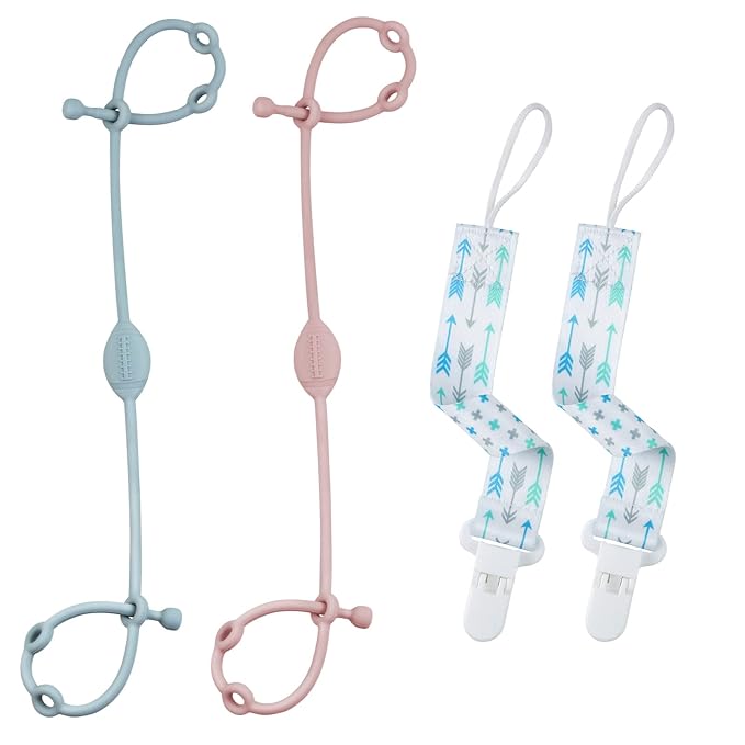 4pcs of Toy Safety Straps for Sippy Cups,Toys,Bottle,Teethers