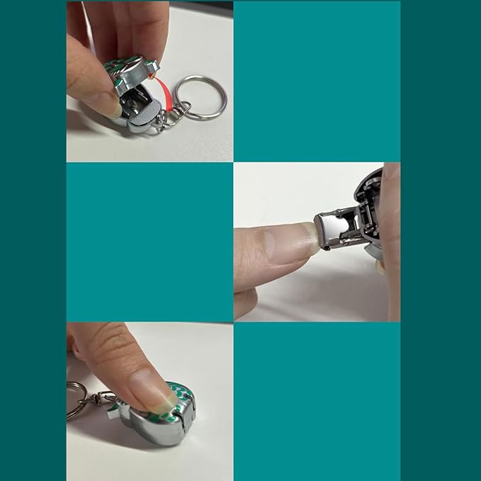Portable Owl Keychains Nail Clippers, 2025 New 2-in-1 Foldable Owl Nail Clippe with File, German Professional Stainless Steel Small