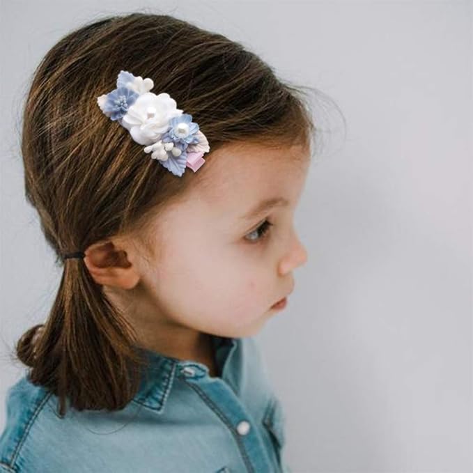 Flower Hair Clip BFNAAgirl Baby Girl Hair Bows Exquisite Hair Accessories Alligator Clips for Infants Toddlers Teen Kids Gift 6pcs/set