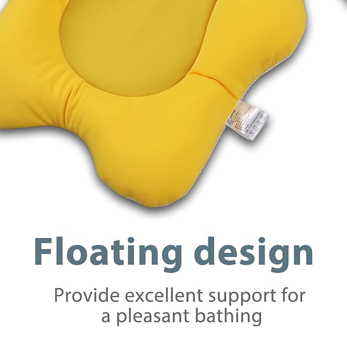 Baby Bath Tub Pad, Adjust Strap Soft Floating Tub Pillow Sink Bath Cushion, Give Baby Extra Support and Comfort While Bathing (2)