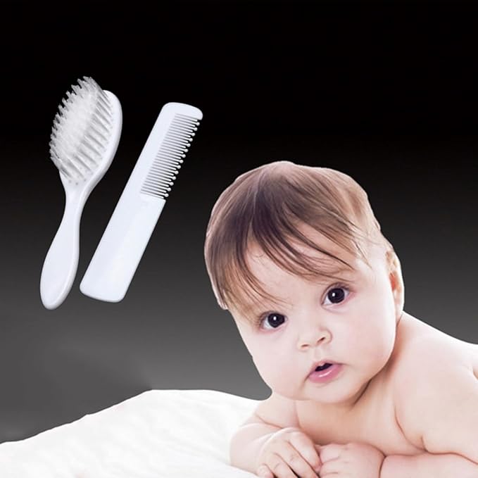Soft Hair Brush & Comb Set Finest Bristles Baby Hair Brush Infant Body Massage Brush Bathtub Soothing Brush Travel Gear Baby Hairbrush Baby Hair Brush Set For Newborns Baby Hair Brush Soft Baby Hair