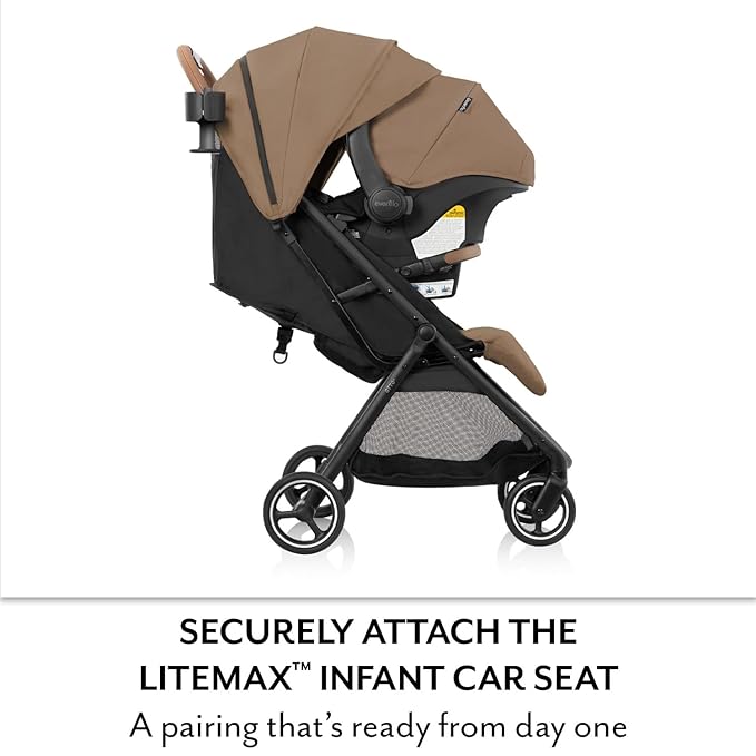 Otto+ Travel System w/LiteMax Infant Car Seat (Caramel Tan)