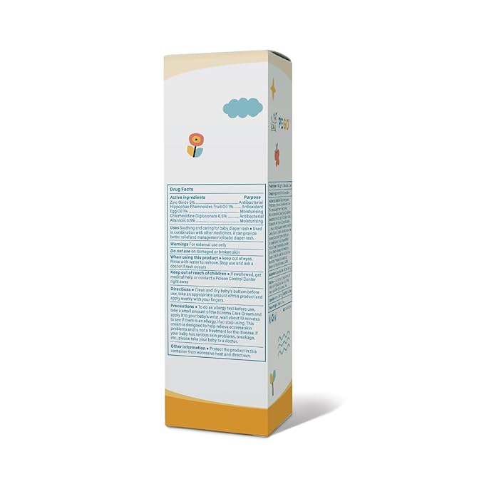 PEGO Diaper Rash Cream for Baby,Prevents, Soothes Diaper Rash,Essentials Zinc Oxide Ointment,Egg Yolk Oil, Gentle & Non-Irritating 100ml/3.38 Fl Oz