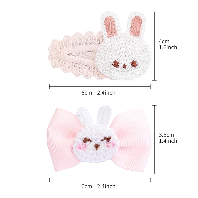Easter Rabbit Ear Hair Clips Flower Hair Hoop Girl Baby Cute Flower Crown Easter Hair Accessory.(F80-Q)
