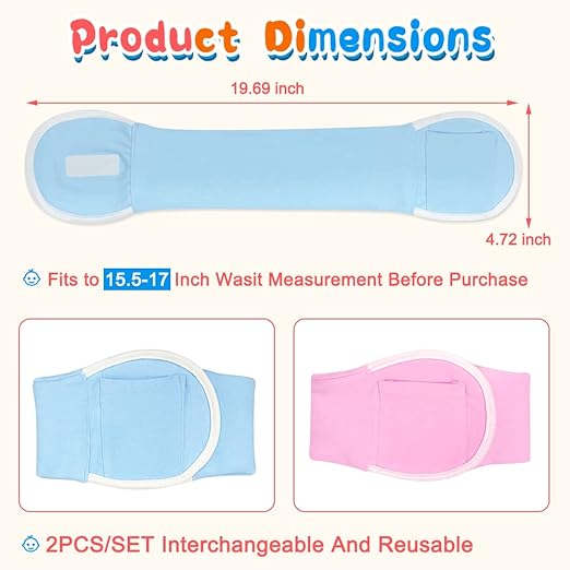Mybow Baby Belly Band for Gas and Colic Relief Infant Gas Relief Heating Pad Newborns Heated Tummy Wrap Upset Stomach Relief Belly Band Colic Calm Soothe Belt Warmer Gifts for Toddlers
