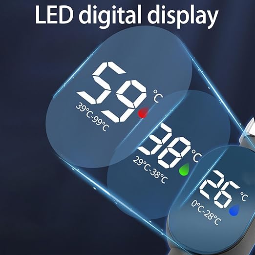 Shower Temperature Meter LED Digital Display Temperature Gauge Household Water Thermometers Waterproof Bath Thermostat