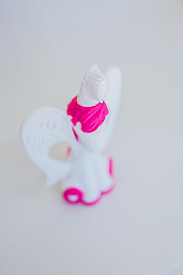 Baby Banana® Unicorn Toothbrush and Teether. Butter Soft Food Grade Bendable silcone with Feather bistles to gnaw on for All Baby Ages. Family-Owned Business.