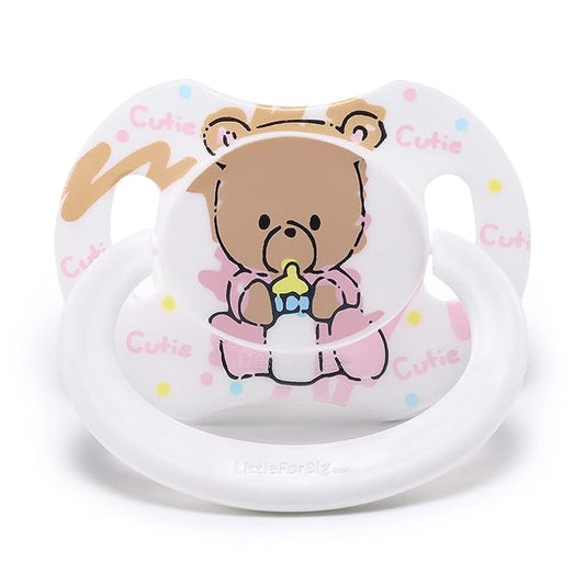 LittleForBig Bigshield Generation-II Adult Sized Pacifier Baby Cuties Pattern White Bear