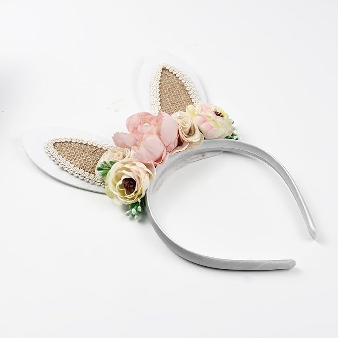 Children Easter Bunny Ears Headband Long Ear Hairband for Baby Girls Infant Toddlers Kids