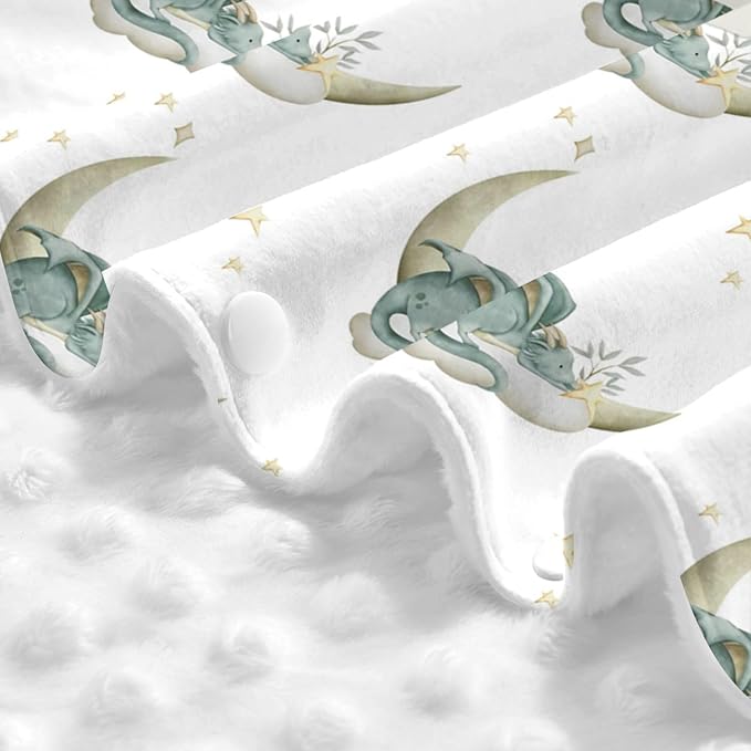 Custom Baby Car Seat Canopy with Name, Personalized Stroller Baby Car Seat Covers for Boys Girls, Minky Nursing Carseat Cover for Breastfeeding, Car Seat Canopies for Infant Newborn(Moon Dragon)