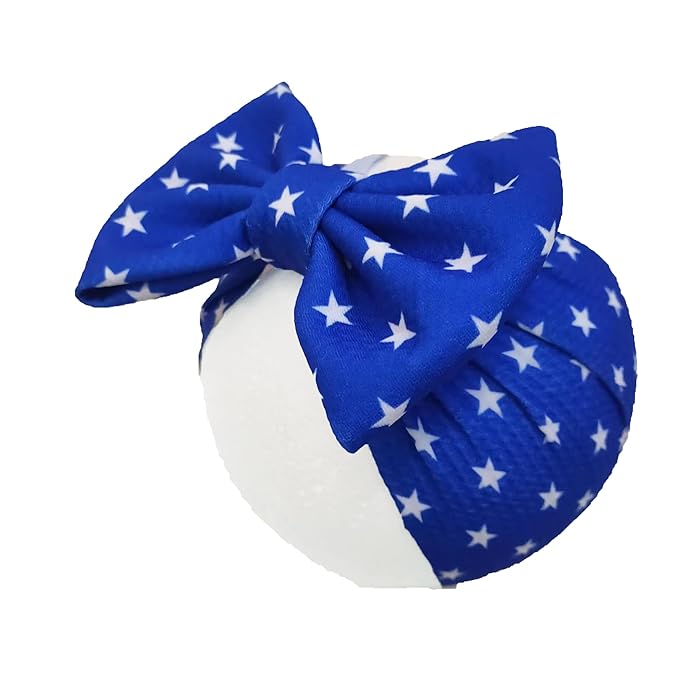 4th of July Bows for Baby Girls Headband, Newborn Bows Headbands Baby Hair Bows Hairbands Hair Accessories.(FD104-4th of July)