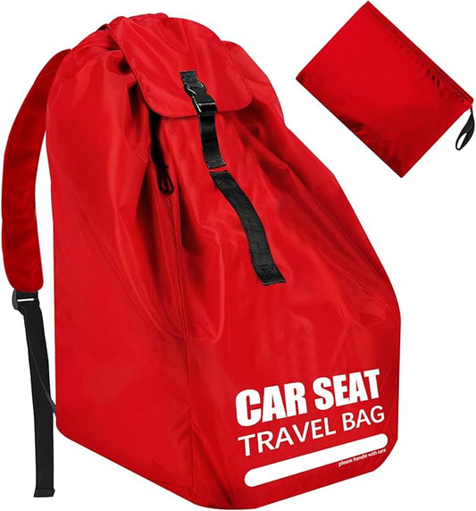 Car Seat Travel Bag for Airplane, Large Car Seat Bags for Air Travel with Comfort Padded Straps, Carseat Storage Bag / Backpack for Carseat Airport, Carseat Cover Travel - Baby Travel Essential