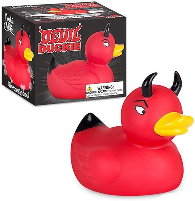 Archie McPhee Devil Duckie Rubber Duck