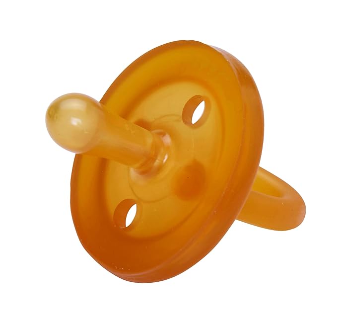 Sweetie Rubber Pacifier Natural Rubber with Symmetrical Nipple 1 Count 0-6 Months Original Natural Rubber Pacifier