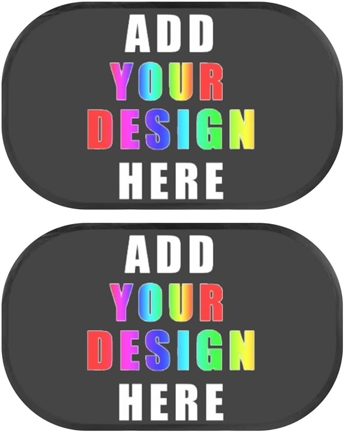Bulopur Personalization Window Shades 2 Pack Baby Window Shades for Car Cute Design Car Sun Shade Side Window Glare Shield Protection Car Interior Automotive Universal Car Sun Shades