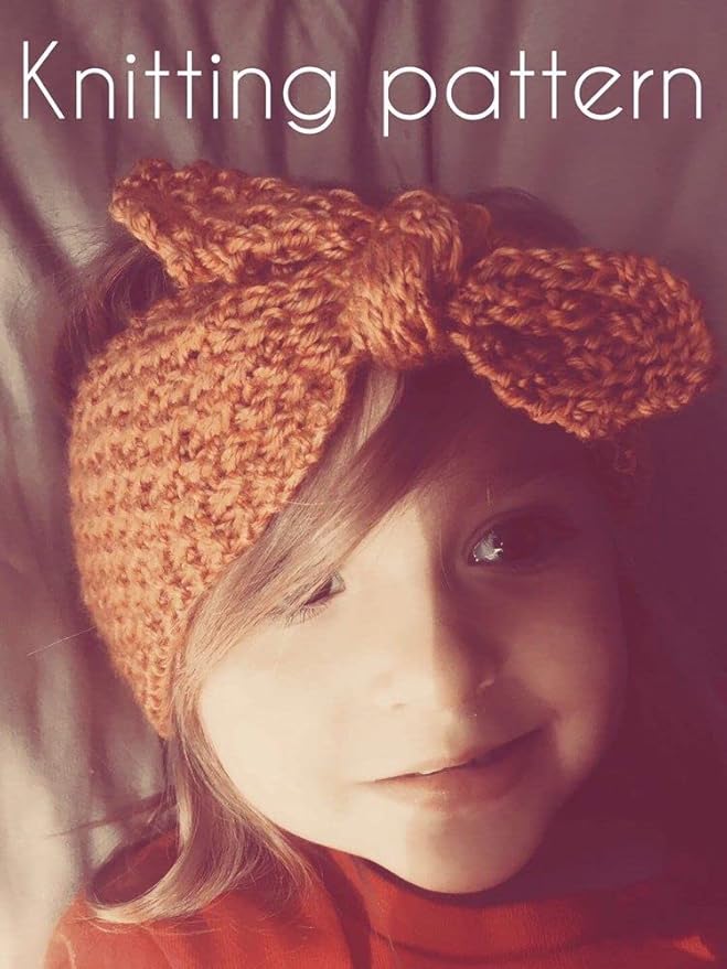 Turban Headband Baby Girl - Warm Rabbit Knot Hair Band Wrap Newborn Toddler Children 2Pcs (Brown+Beige, One Size)