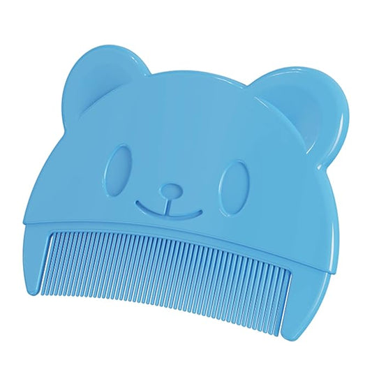 Yuly Hair Comb Fetal Head Dirt Removal Comb Toddler Bathing Comb Head Massager Combs Infant Grooming Product Infant Baby Care Kit, blue