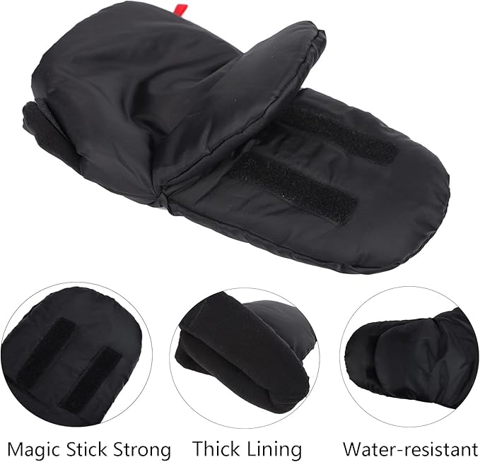 XGOPTS Baby Stroller Gloves Universal Warm Hand Muffs Mittens Winter Waterproof Pram Hand Warmers Thick Pushchair Mittens