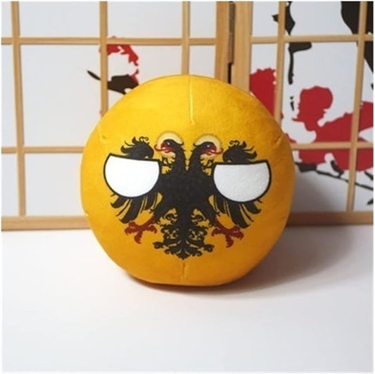7.9in Poland Ball,Countryballs,Germany, Canada, United Kingdom, France, Country Ball,Decorations, Anime Cosplay, Plush Toys (Color : Germany1, Size : 20cm)