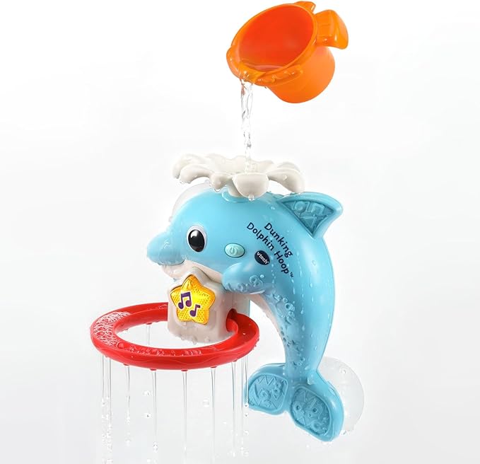 VTech Dunking Dolphin Hoop Bath Toy for Toddlers