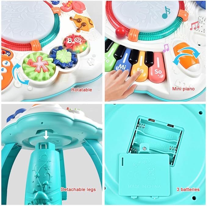 Baby Toy- Engaging Baby Musical Toys for 6 12 18 Months Old- Safe, Sturdy, and Fun (11.8 x 11.8 x 12.2 inches)