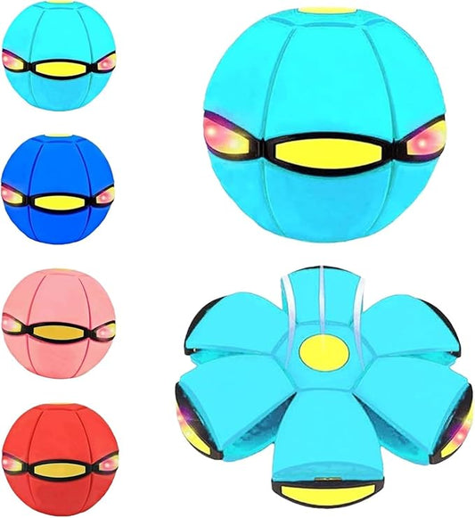 Magic Ball, Magic Metaball, Children Bouncing Ball, Parent-Child Interaction, Dual Form Freely Switchable, with 6 Light for Kid