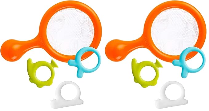 Boon Water Bugs Toddler Sensory Bath Tub Toy Set for Kids Aged 10 Months and Up, Orange (Pack of 2)
