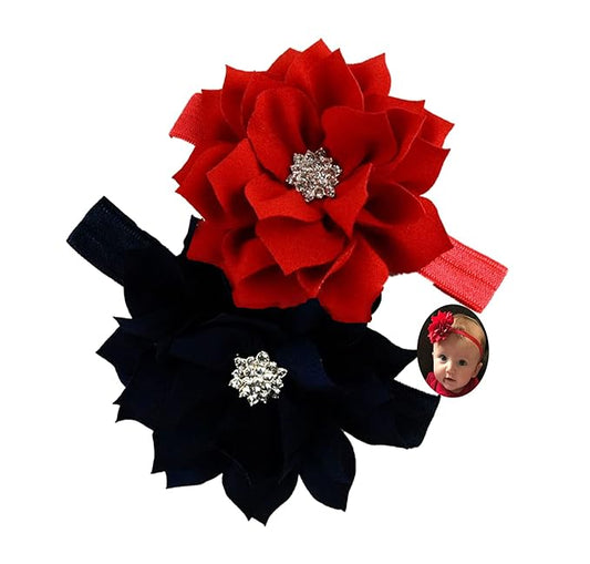New Girl Baby Headbands (LK1) (Red +Black)