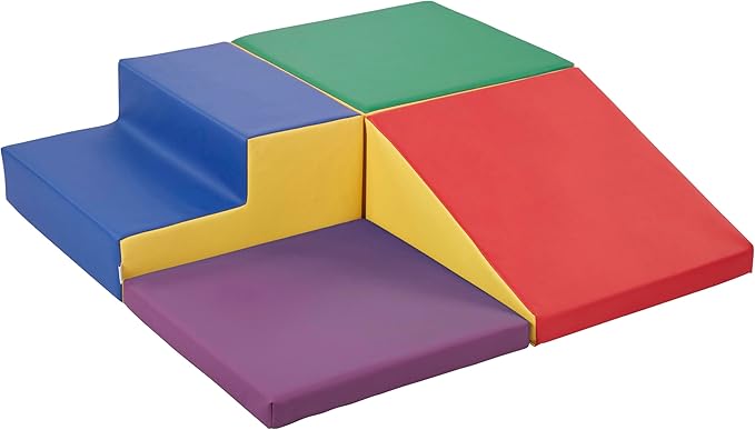 Little Haven Step & Slide Corner Climber, Indoor Playset, Assorted, 4-Piece