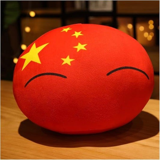 10/30/40cm Country Ball Decorate Polish Ball Plush Country Ball USA France UK Japan Germany Italy Decor (Color : 6, Size : 40cm)